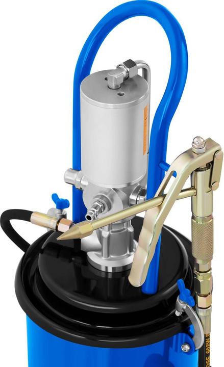 Produktbild MSW Fettpresse Druckluft Fettpresse Pneumatisch Abschmierpresse Fahrbar 12 L 320 Bar