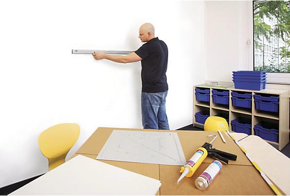 Actual product image Magnetoplan magnetowall on wallpaper, incl. accessories (Magnet board)