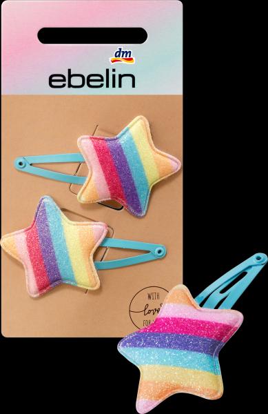 dm ebelin Haarclipse Sterne