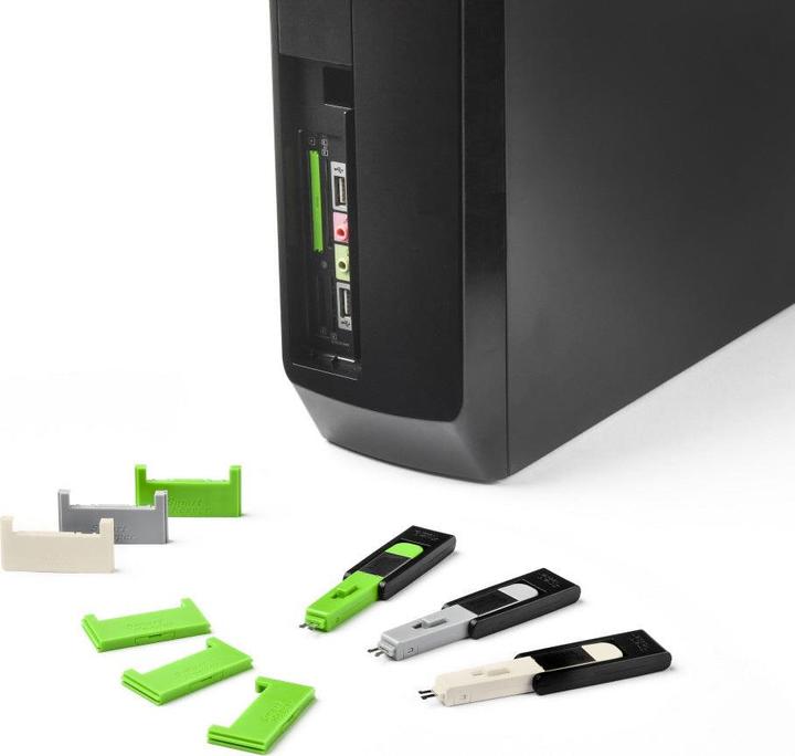 Actual product image Smart Keeper 4 x CF port locks with 1 x mini type key