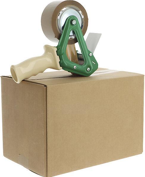 Actual product image kaiserkraft Low Noise PP packing tape, rubber, pack of 6 rolls, brown, tape width 50 mm, 2+ (50 mm)