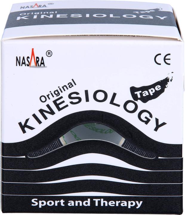 Produktbild Mikros NASARA Kinesiologie Tape Schwarz 5cmx5m, 1 St PFL (5 m)