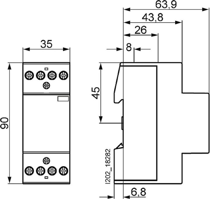 Produktbild Siemens Installationsschütz 5TT5030-0 4S AC 230 400V 25A 230V DC