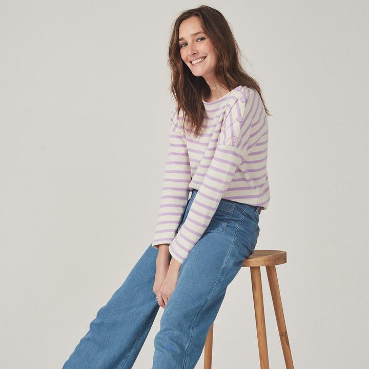 Produktbild La Redoute Collections Ringelshirt Signature AIMIE mit lockerer Schnittform (38)