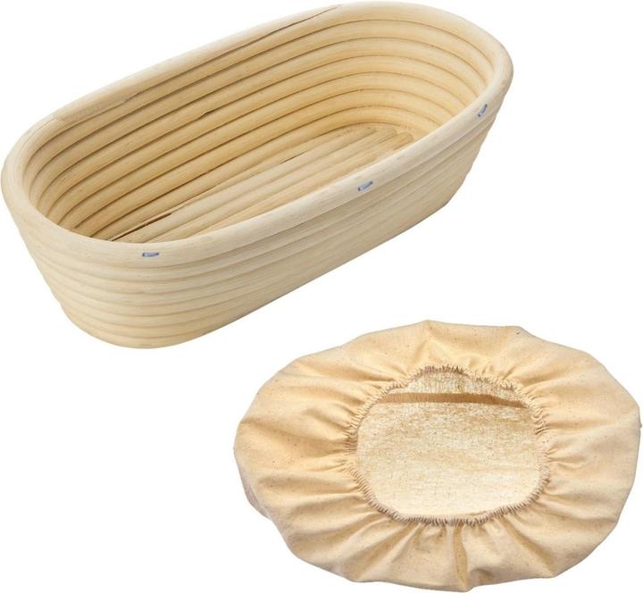 Westmark Set Gärkörbchen oval mit Bezug