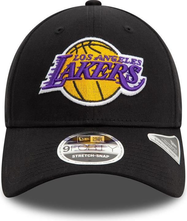 Produktbild New Era 9Forty Stretch-Snap Cap - Los Angeles Lakers schwarz (One Size)