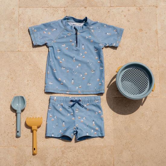 Actual product image Little Dutch Swimming T-shirt short-sleeved Sailors Bay Dark Blue - 74/80 (74)