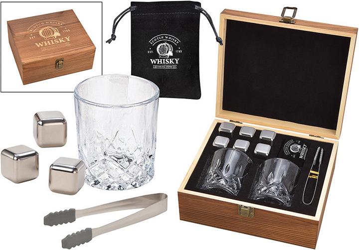 Image du produit CreaDiva Set de glaçons à whisky en acier inoxydable (3 dl, 1 x, Verre à whisky)