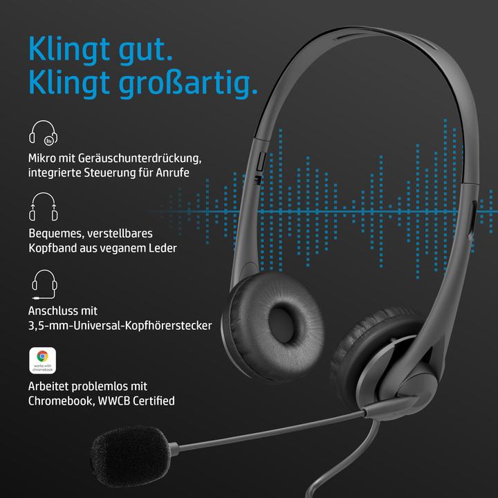Immagine prodotto HP Cuffie stereo G2 da 3,5 mm (Cablato)