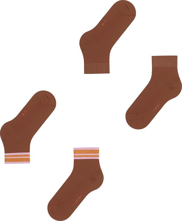 Immagine prodotto Esprit Retro Glitter 2-Pack Donna (Confezione da 2, 35 - 38)