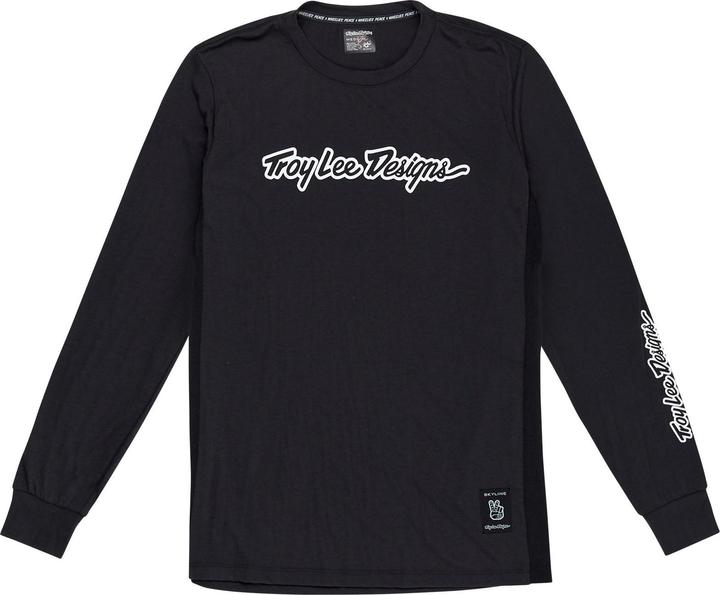 Produktbild Troy Lee Designs Skyline LS Ride Tee, Signature, black, L (L)