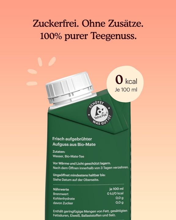 Actual product image Ocha Ocha Organic MATE - sugar free - zero calories - freshly brewed - box 24 x (24 x 20 cl)
