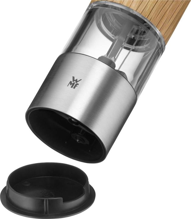Produktbild WMF Elektrische Mühle 21,5cm Salz und Pfeffermühle Keramikmahlwerk Eichenholz (Diverse Gewürze, Pfeffer, Salz)