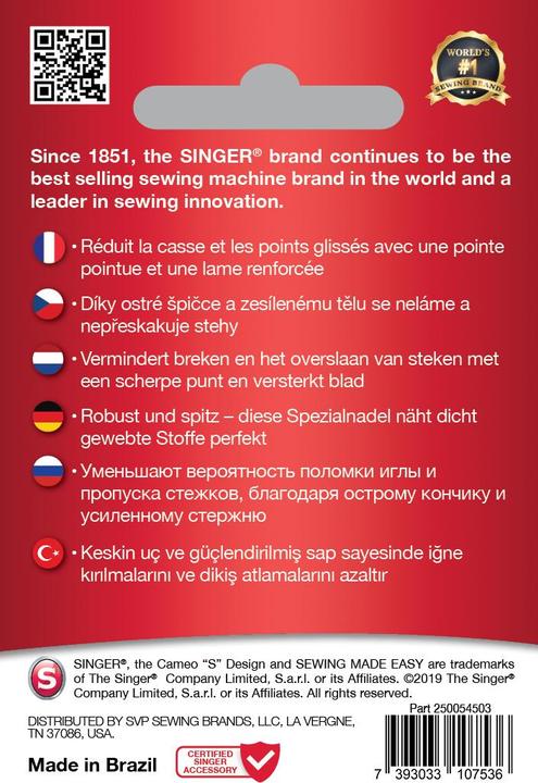 Actual product image Singer Nähmaschinennadel