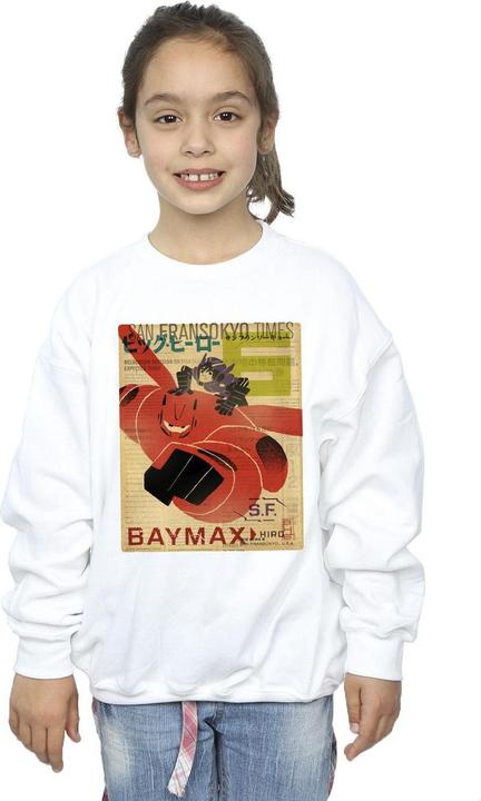 Image du produit Disney - Sweat BIG HERO BAYMAX FLYING BAYMAX NEWSPAPER - Fille (128)