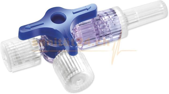 Actual product image Feather Three-way valve blue