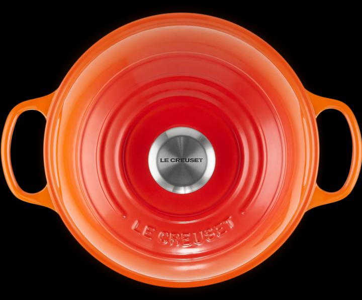 Actual product image Le Creuset Roaster for bread 24cm orange (24 cm, Casserole + Stewpot, Cast iron)
