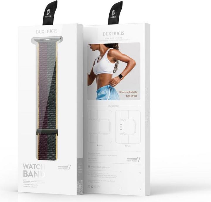 Produktbild Dux Ducis Sport Series Armband (38 mm, 40 mm, 41 mm, Nylon, Apple Watch Series 4, Apple Watch SE, Apple Watch Series 6, Apple Watch Series 5, Apple Watch Series 8, Apple Watch Series 3, Apple Watch Series 9, Apple Watch Series 1, Apple Watch Series 2, Apple Watch Series 7)