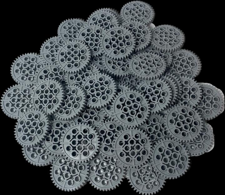 Actual product image LEGO Technik gear wheel 40 teeth light grey - Gear wheel 24432 NEW! Lot 10x (24432, LEGO Technic)