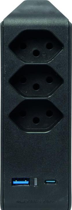 Produktbild Brennenstuhl cleverLINE Abzweigstecker (3-Polig, USB-A, USB-C, 5 x)