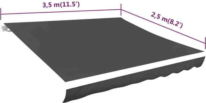 Actual product image VidaXL Lybed (350 x 250 cm)