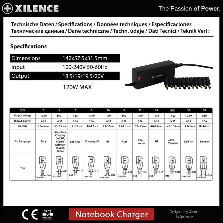 Actual product image Xilence XM012 (120 W)