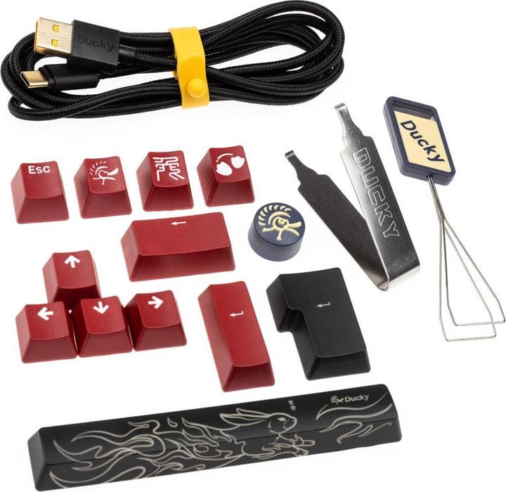 Actual product image Ducky Mecha Pro SF Gaming Keyboard, Cherry MX-Silent-Red (DE, Cable)