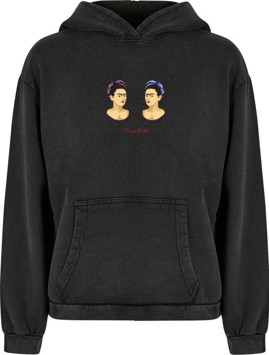 Produktbild Merchcode Ladies Frida Kahlo - The Two Fridas Acid Washed Oversize Hoody - 178039 (5XL)