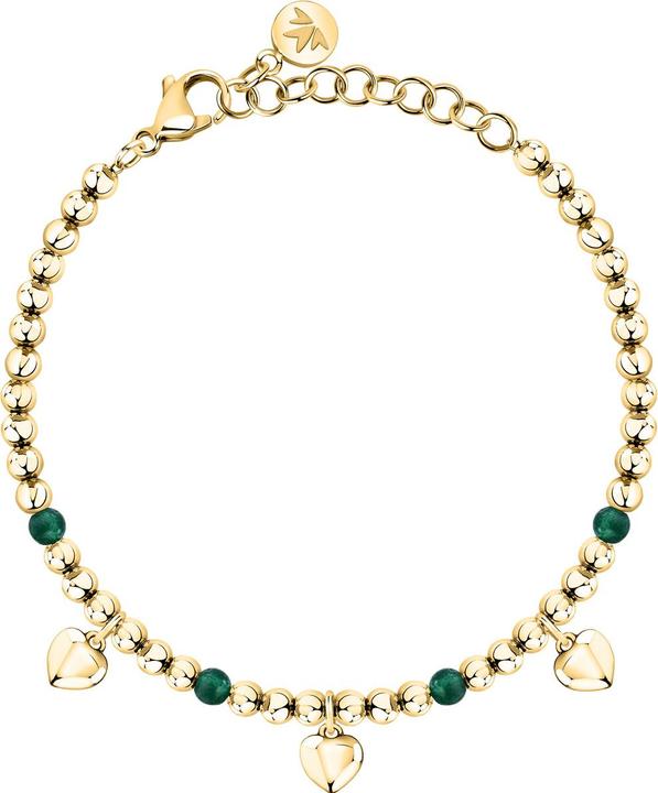 Image du produit Morellato - Decent gold-plated bracelet with green agates Talismans SAIX15 (19 cm, Acier inoxydable)