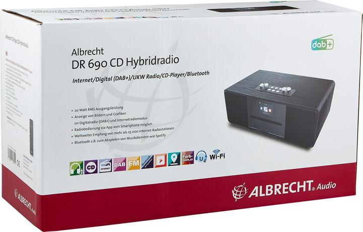 Productafbeelding Albrecht DR 690 CD (Internet radio, DAB+, Bluetooth, WiFi)