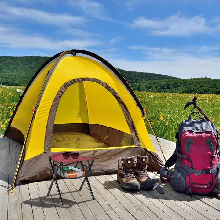 Actual product image Relaxdays Camping stool