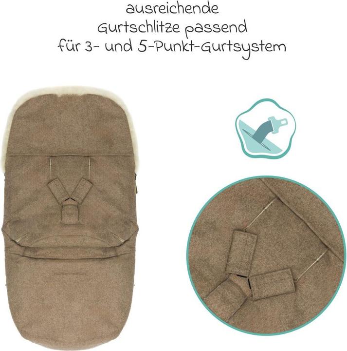 Produktbild Fillikid Fusssäcke für Kinderwagen & Buggys Lammwoll-Fusssack Makalu Wool für Buggy, Sport-