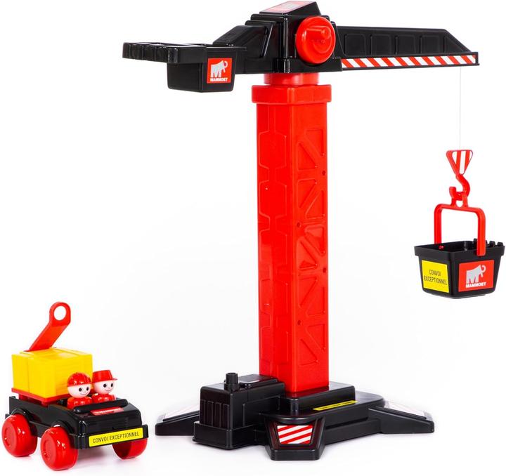 Image du produit Polesie Grue de chantier avec voiture et 2 figurines