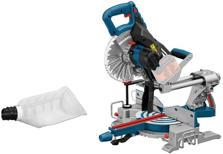 Actual product image Bosch Professional Scie pendulaire à onglet à accu BOSCH Click+Go GCM 18V-216 D BITURBO