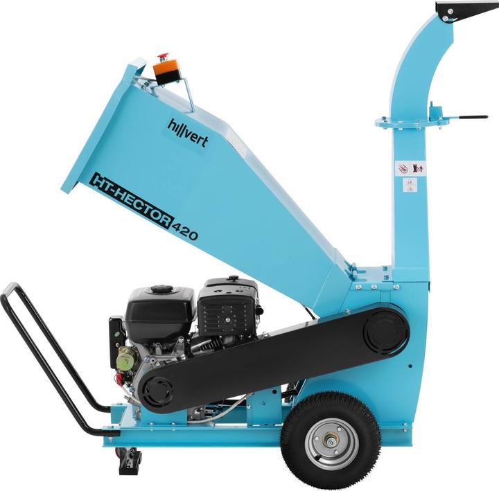 Produktbild Hillvert Gartenhäcksler Schredder Häcksler Elektro Holzhäcksler Benzin 15PS 100mm