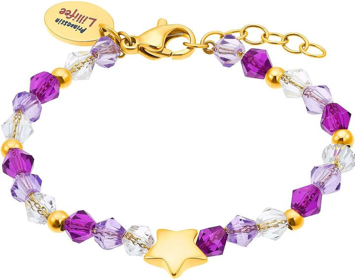 Immagine prodotto Prinzessin Lillifee Gioielli da braccio per ragazze, acciaio inossidabile, pietra preziosa | stella (12 cm, Acciaio inossidabile)