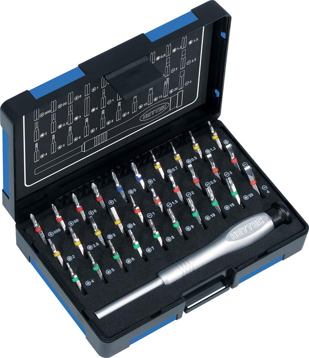 Actual product image HEYTEC Precision mechanic's bit set, 31 pcs.