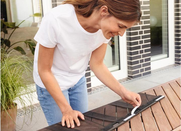 Produktbild tesa Insektenschutz Alu Lamellentür für Balkon- und Terrassentüren (95 x 220 cm)