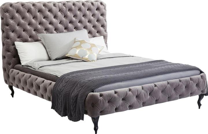 Kare Design Lit Desire gris argenté Haut 180x200 cm (180 x 200 cm)