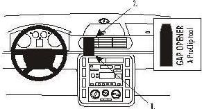 Actual product image Brodit 852840 Ford Galaxy car mount