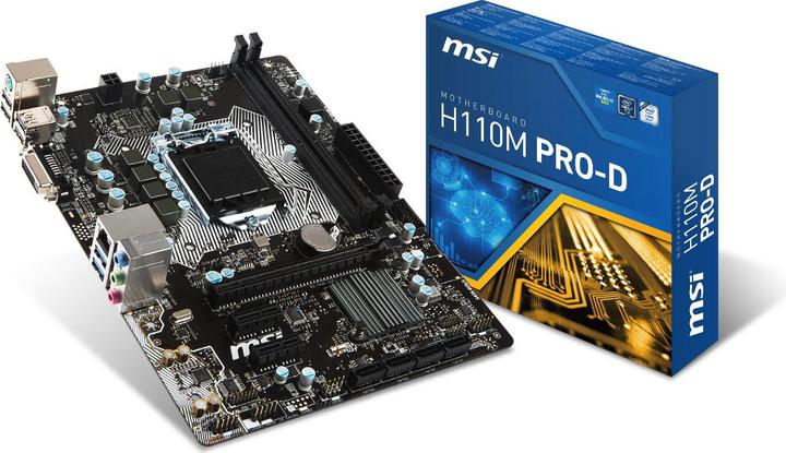 Produktbild MSI H110M Pro-D (LGA 1151, Intel H110, mATX)