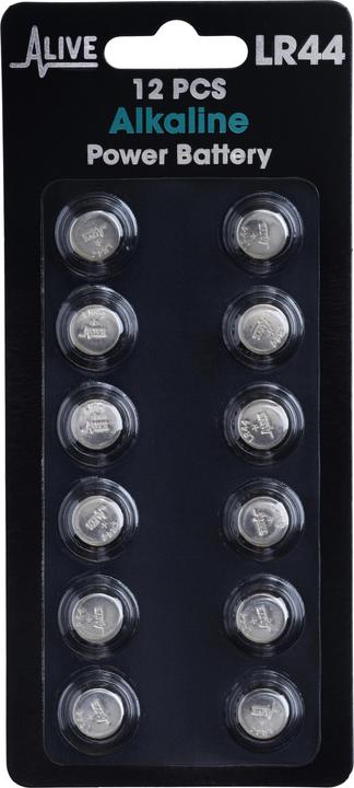 Immagine prodotto Batteria alcalina (12 pz., LR44, 155 mAh)
