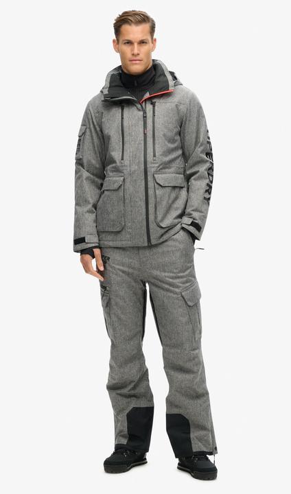 Actual product image Superdry SKI PEAK RESCUE JACKET Heren Wintersportjas - Dark Grey Marl - Maat 2XL (XXL)