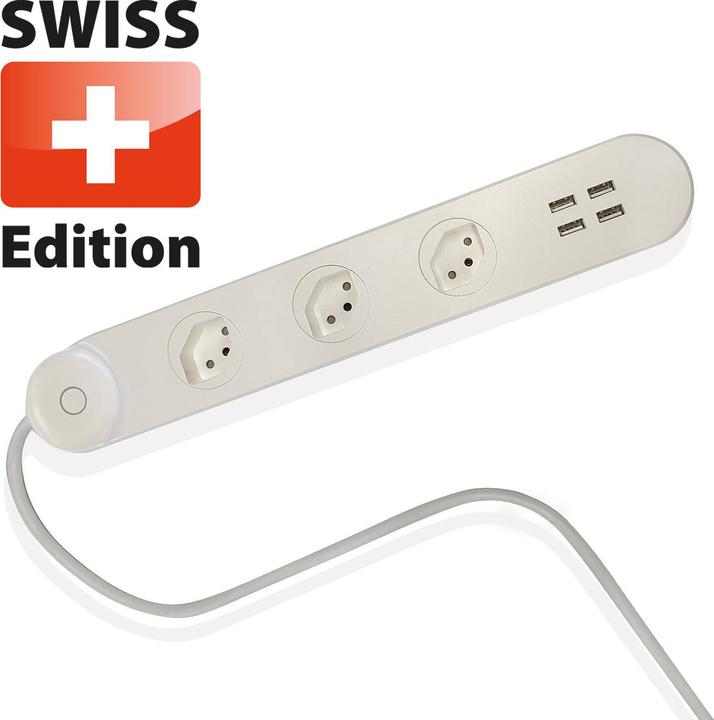 Luminea Wlan-Steckdosenleiste (7 x, 1.70 m)