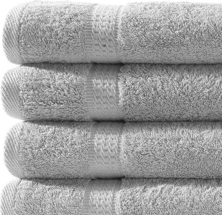 Produktbild Casativo 4er-Set Handtücher silber (50 x 100 cm)