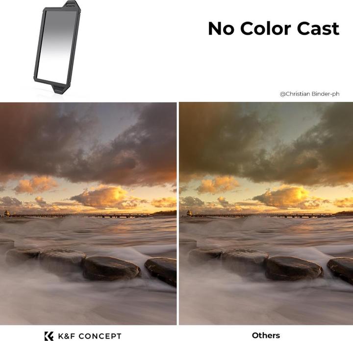 Image du produit K&F Concept 100x150 GND16 Reverse Gradient (X-PRO Series) (KF-1894) (30000 mm)