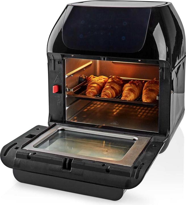 Actual product image Nedis Hot Air Fryer 12 l Timer: 60 min Digital Black (EU plug)