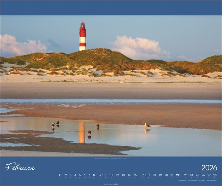 Produktbild Nordsee Kalender 2026 (55 x 46 cm, Harter Einband, Deutsch)