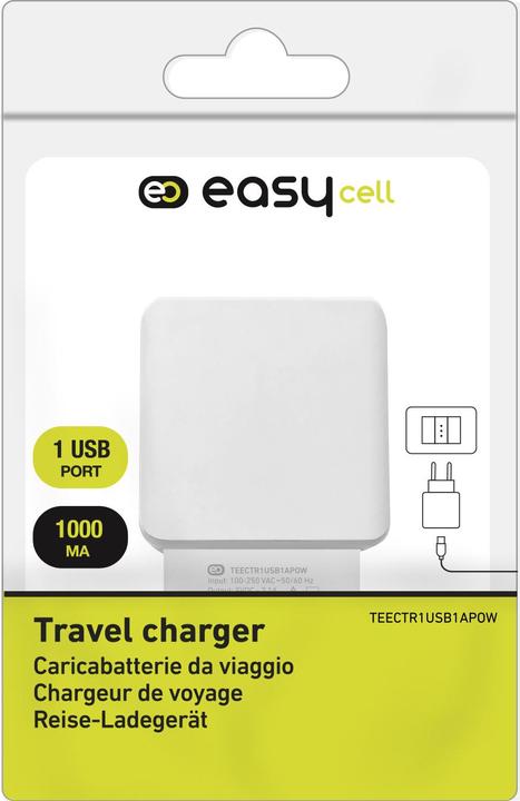 Produktbild Easycell Travel charger with 1A USB