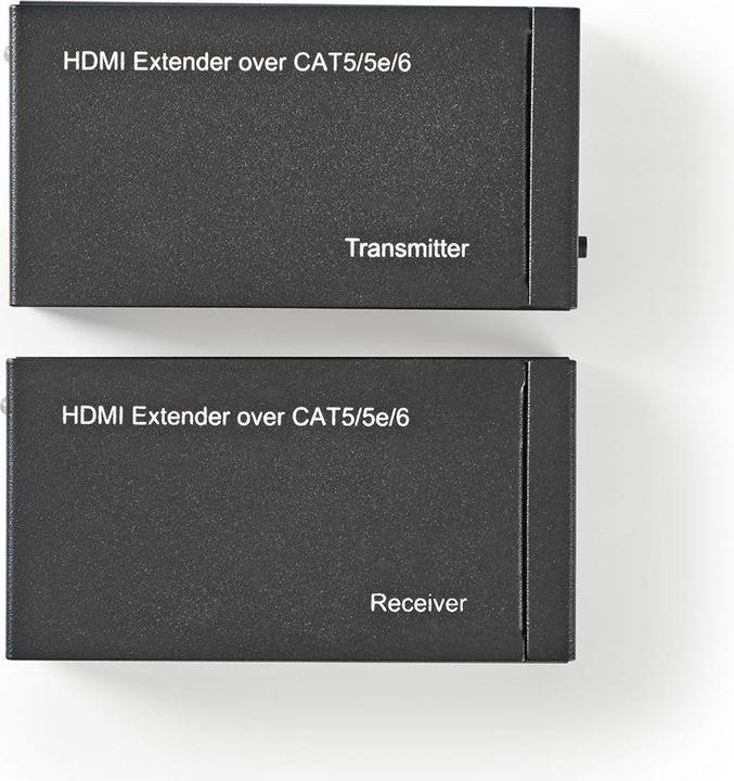 Produktbild Nedis HDMI T Extender Über CAT6 up to 60.0 m 1080p 1.65 Gbps Metall Anthrazit (1 m, HDMI)